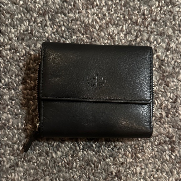 NWT Picard  Black Leather Wallet with many slots and zipper. - Picture 1 of 7